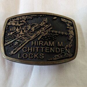 Belt Buckle - Hiram M. Chittenden Locks, Rainbow Metals